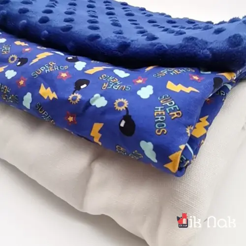 super héros bleu minky et couette (2).webp