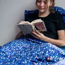 Super héros bleu minky plaid (4).webp