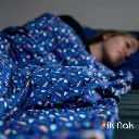 Super héros bleu minky plaid (2).webp