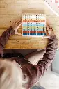 Table de multiplication multicolore Educate JEU EN BOIS mise en situation.webp