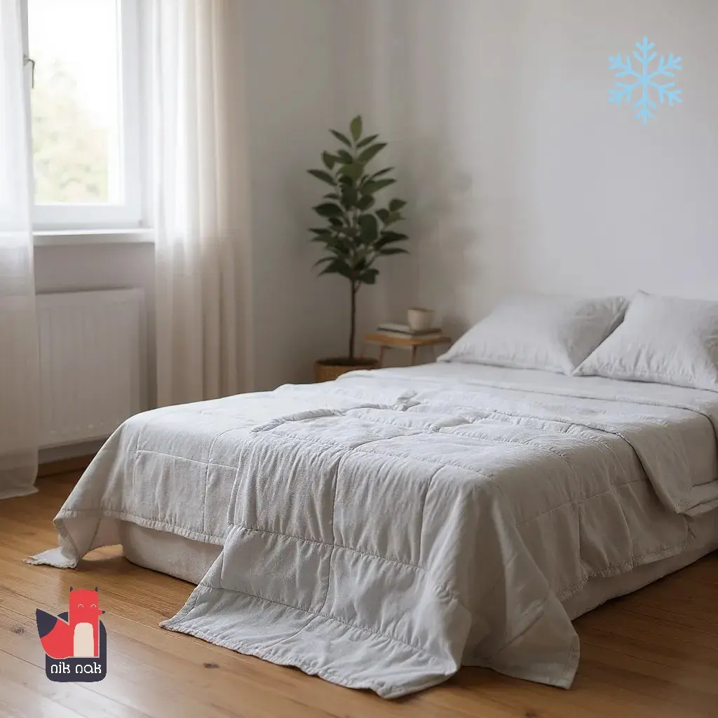 couette lestée sur le lit cristal logo.webp