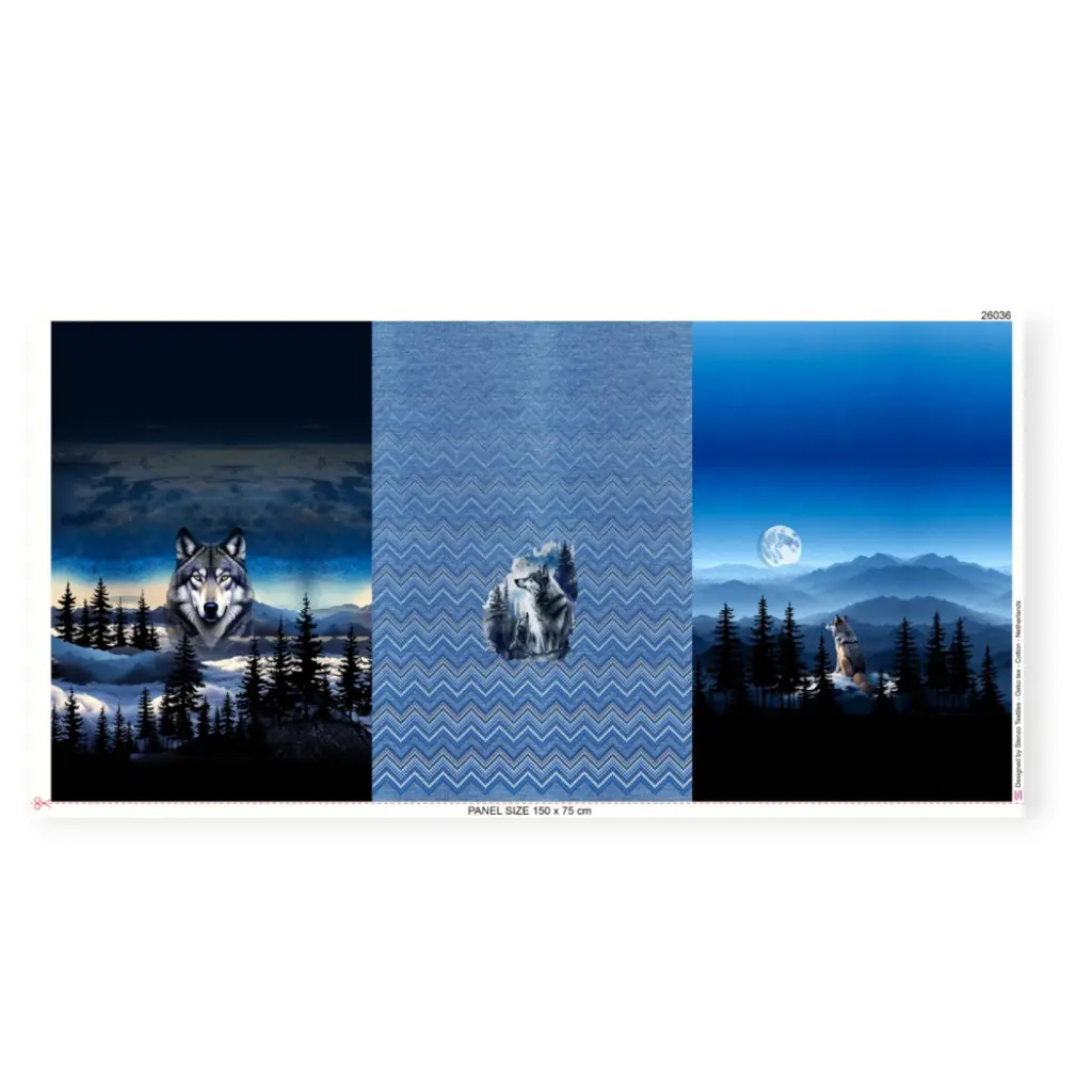 panneau jersey motif loups stenzo.webp