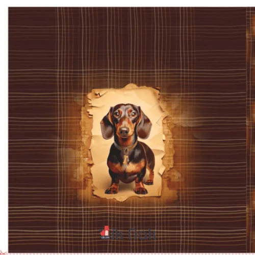 Panneau Sweat French terry motif teckel_26028_Stenzo_1.webp