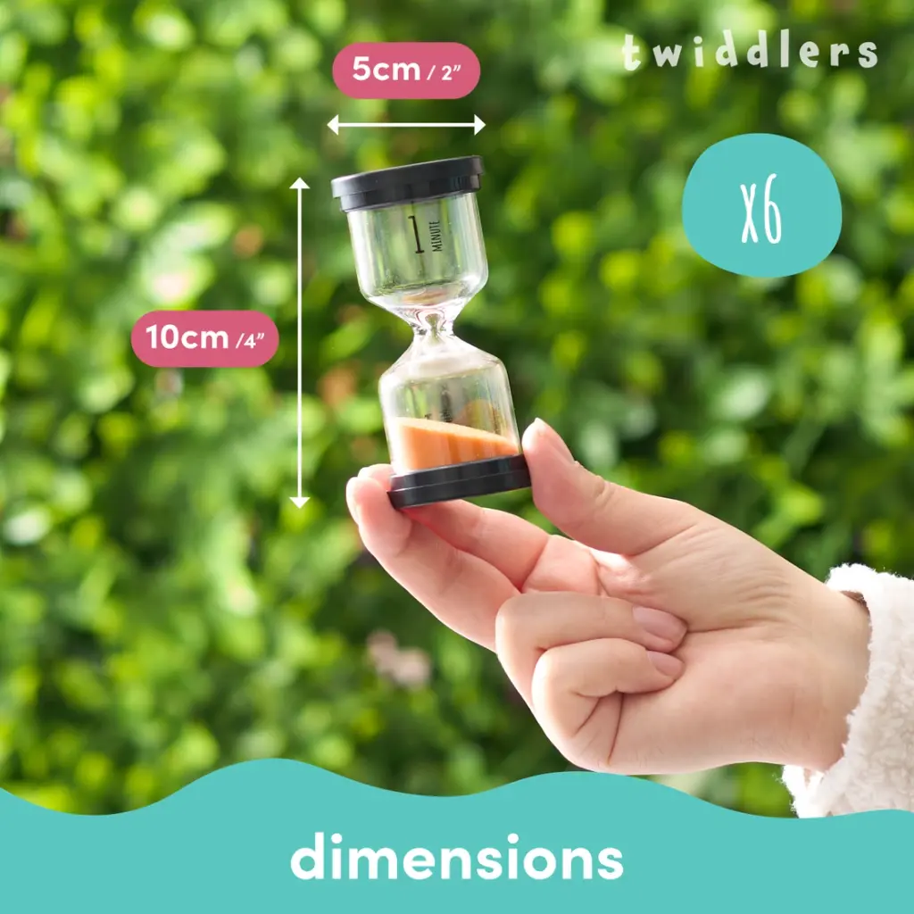 Pack de 6 minuteries sensorielles sable coloré dimensions.webp