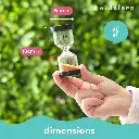 Pack de 6 minuteries sensorielles sable coloré dimensions.webp