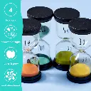 Pack de 4 minuteries sabliers de 1 à 10 minutes couleurs différentes.webp