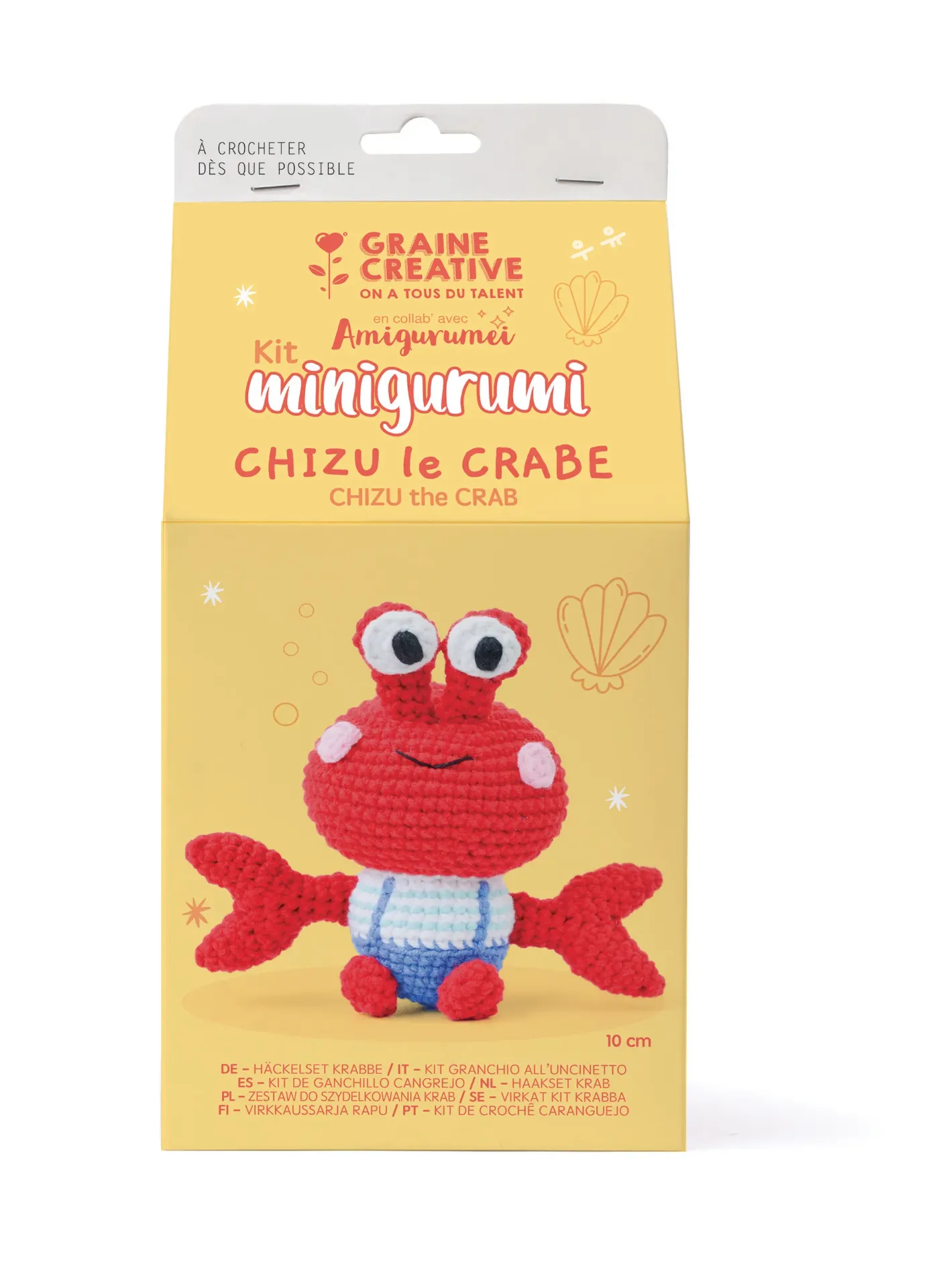 KIT MINIGURUMI CRABE | Graine créative