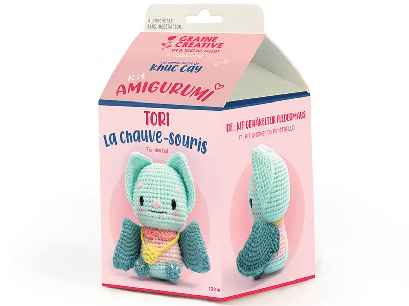KIT AMIGURUMI CHAUVE-SOURIS | Graine créative