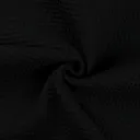 Nid d'abeille coton Noir | Oeko-Tex | par 10 cm