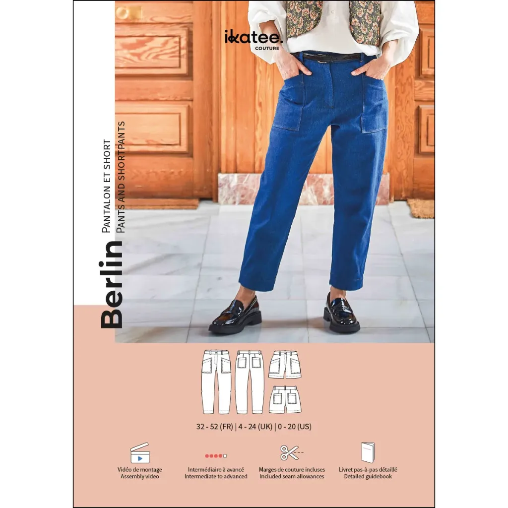Berlin | Patron pantalons ou short | Ikatee