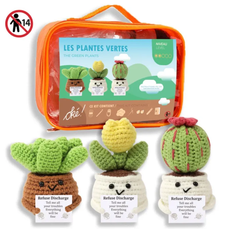 KIT AMIGURUMI Les plantes vertes | Oké!