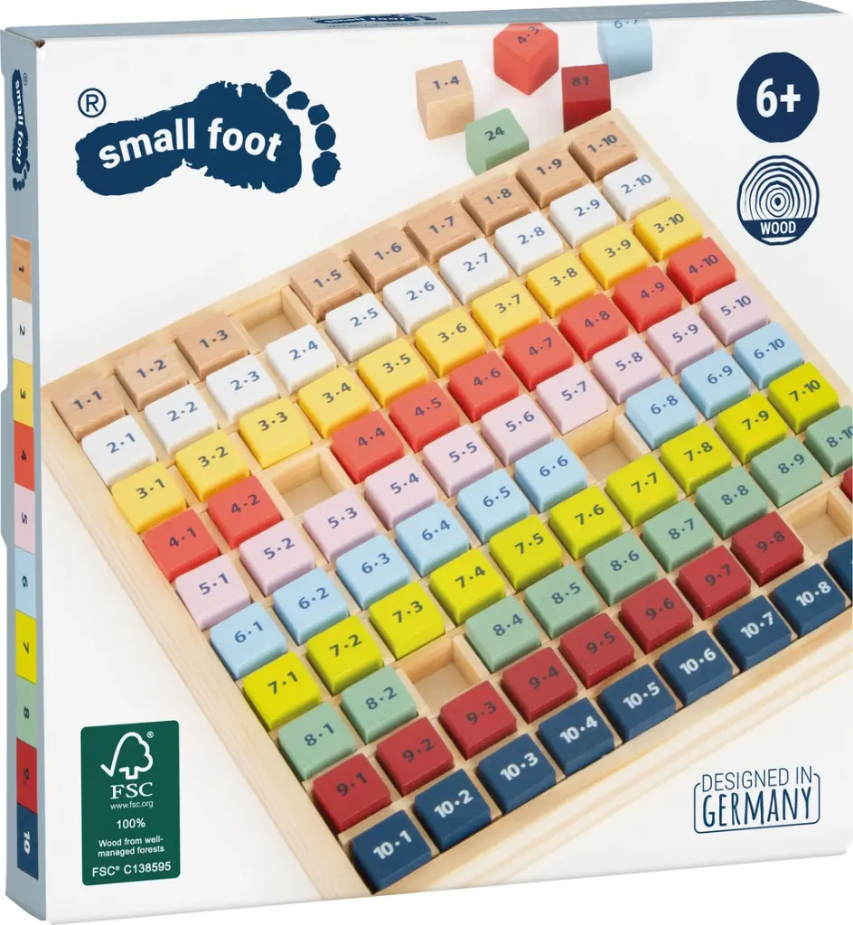 Table de multiplication multicolore – Educate 🧮 – Small Foot