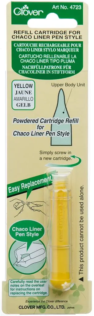 [51518] Recharge pour Chaco Liner Stylo Marqueur | Jaune | Clover