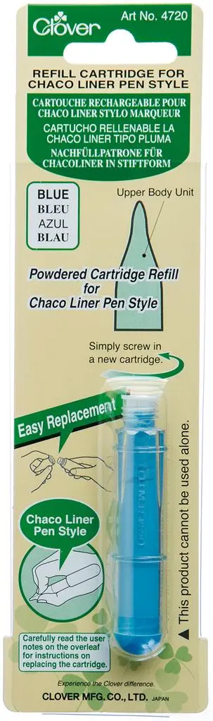Recharge pour Chaco Liner Stylo Marqueur | Bleu | Clover 