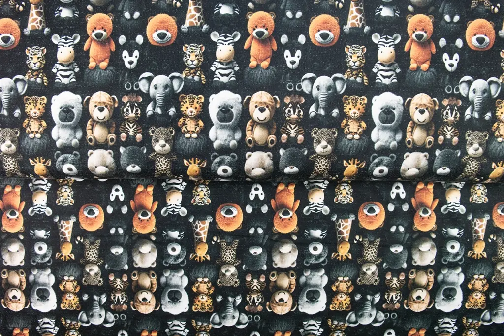 French Terry molletonné Cuddle Friends | par 10 cm | Stenzo