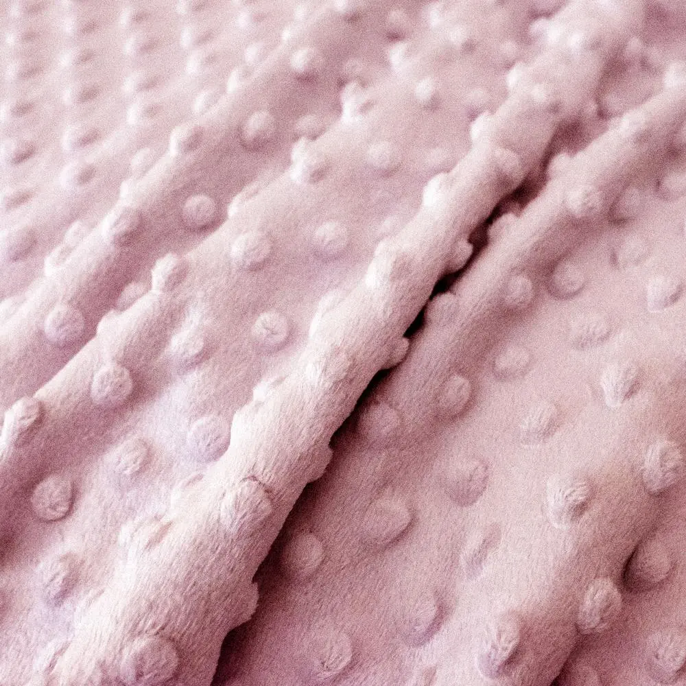 Tissu Minky ultra doux | Vieux rose clair 092 | par 10 cm