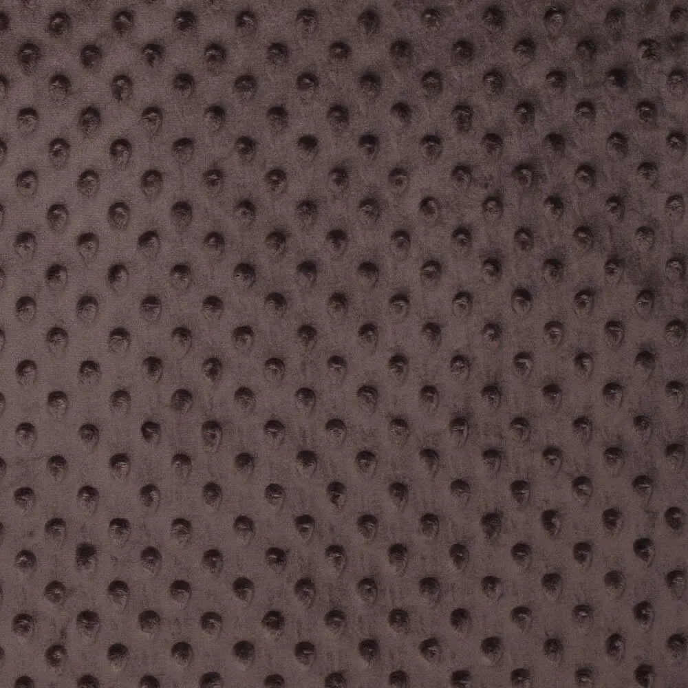 Tissu Minky ultra doux | Marron 110 | par 10 cm