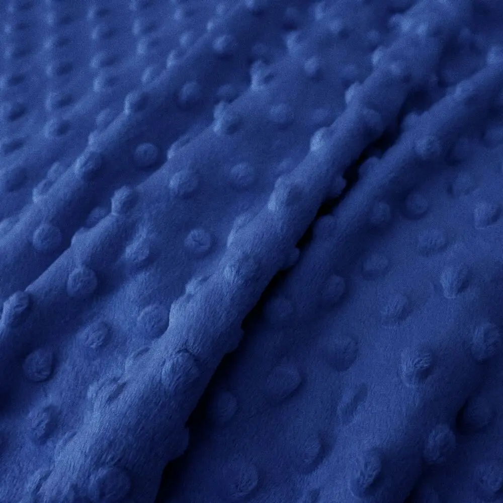 Tissu Minky ultra doux | Bleu royal 650 | par 10 cm
