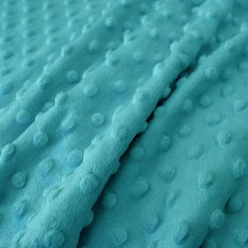 Tissu Minky ultra doux | Vert émeraude 670 | par 10 cm