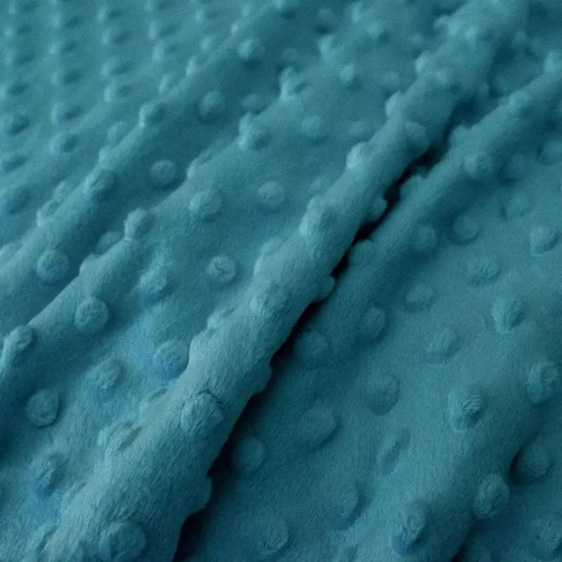 Tissu Minky ultra doux | Bleu canard 671 | par 10 cm