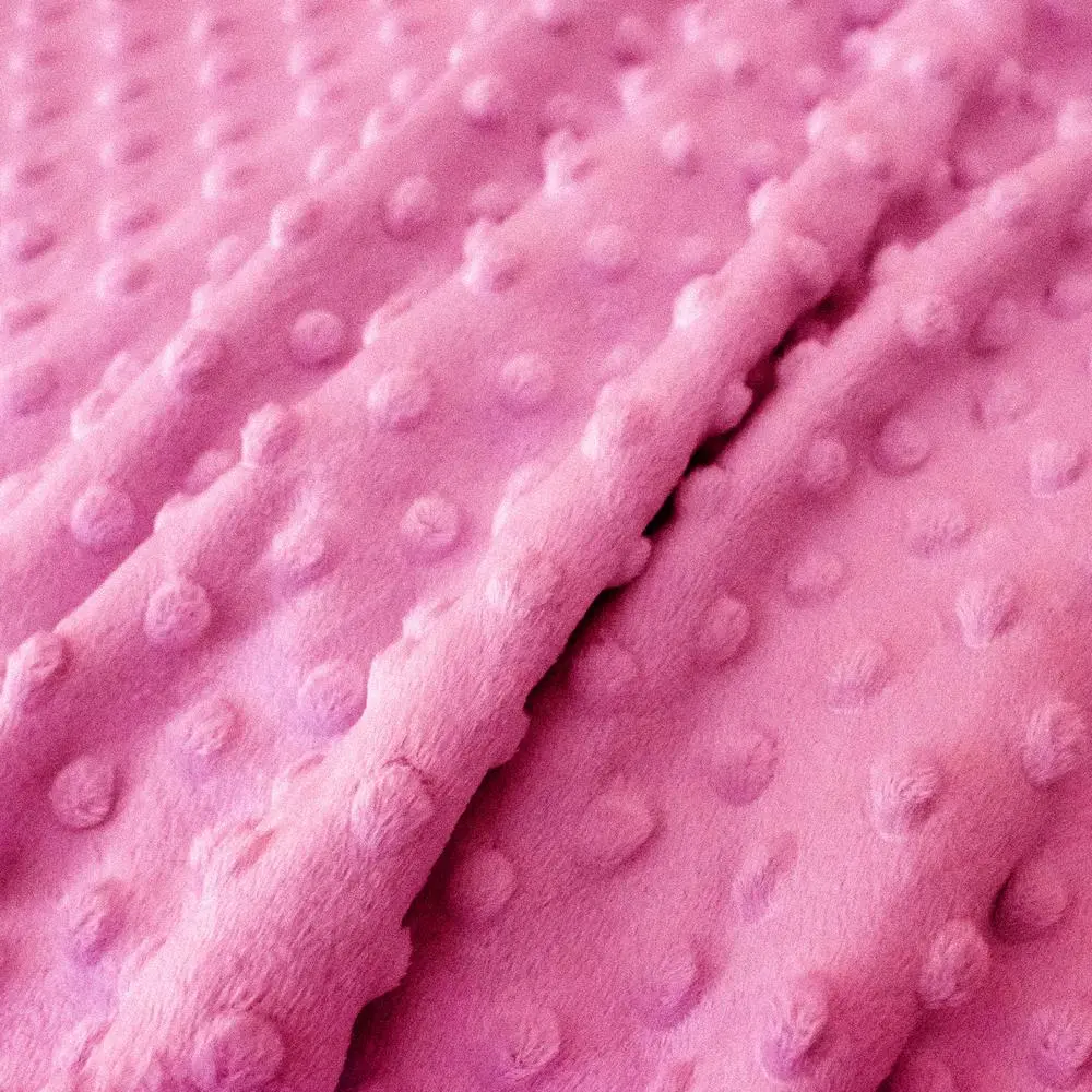 Tissu Minky ultra doux | Rose 871 | par 10 cm