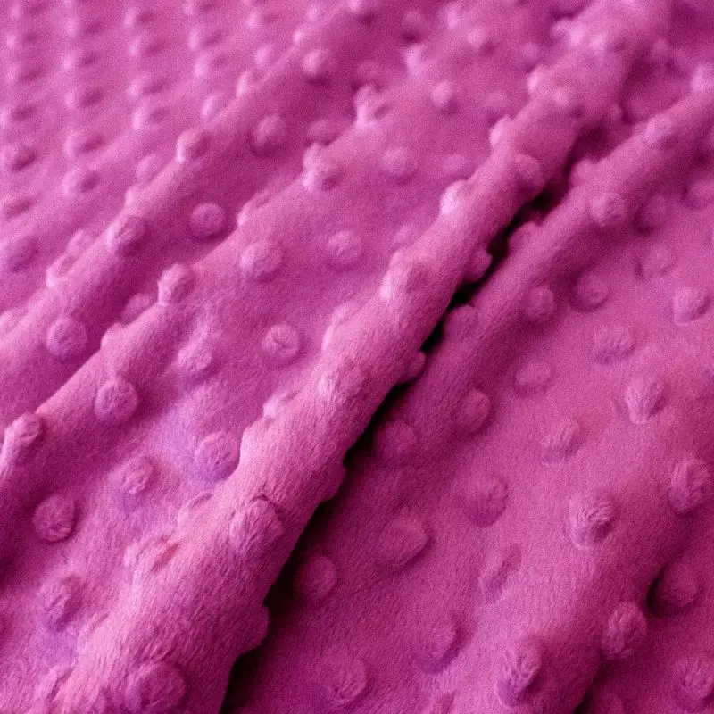 Tissu Minky ultra doux | Rose framboise 875  | par 10 cm