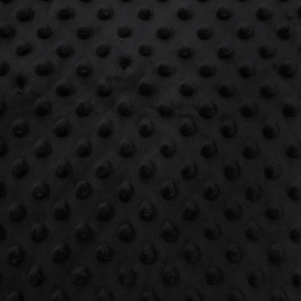Tissu Minky ultra doux | Noir 999  | par 10 cm
