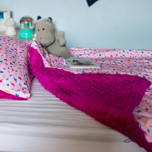 Housse de Couette Adaptée | Adulte | M à XL | Avec ou sans taie assortie (Confettis Love, aucune, M - 110 x 170)