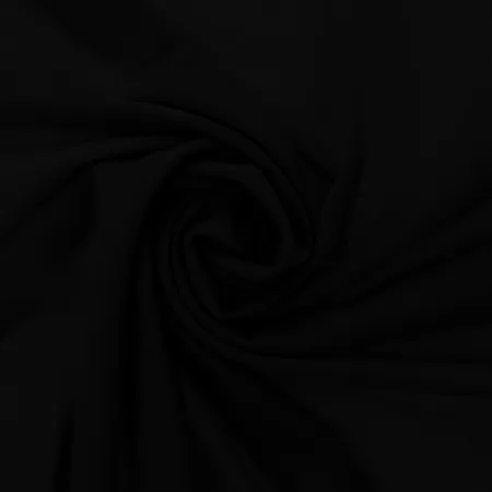 Tissu Scuba Crêpe extensible | Noir | par 10 cm