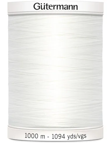 800 Blanc | Fil pour tout coudre 1000 mètres | Gütermann