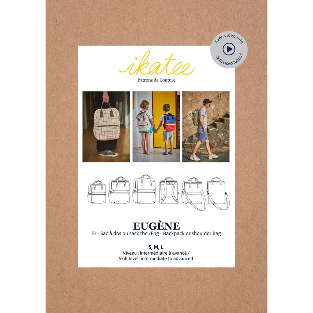[02.EUGE-IKPERO87P] Eugène | Patron sac à dos et sacoche | Ikatee