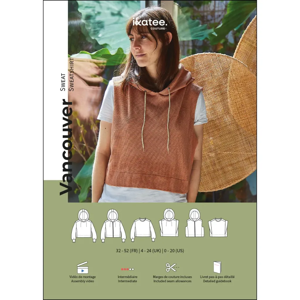 Vancouver | Patron sweat femme | Ikatee