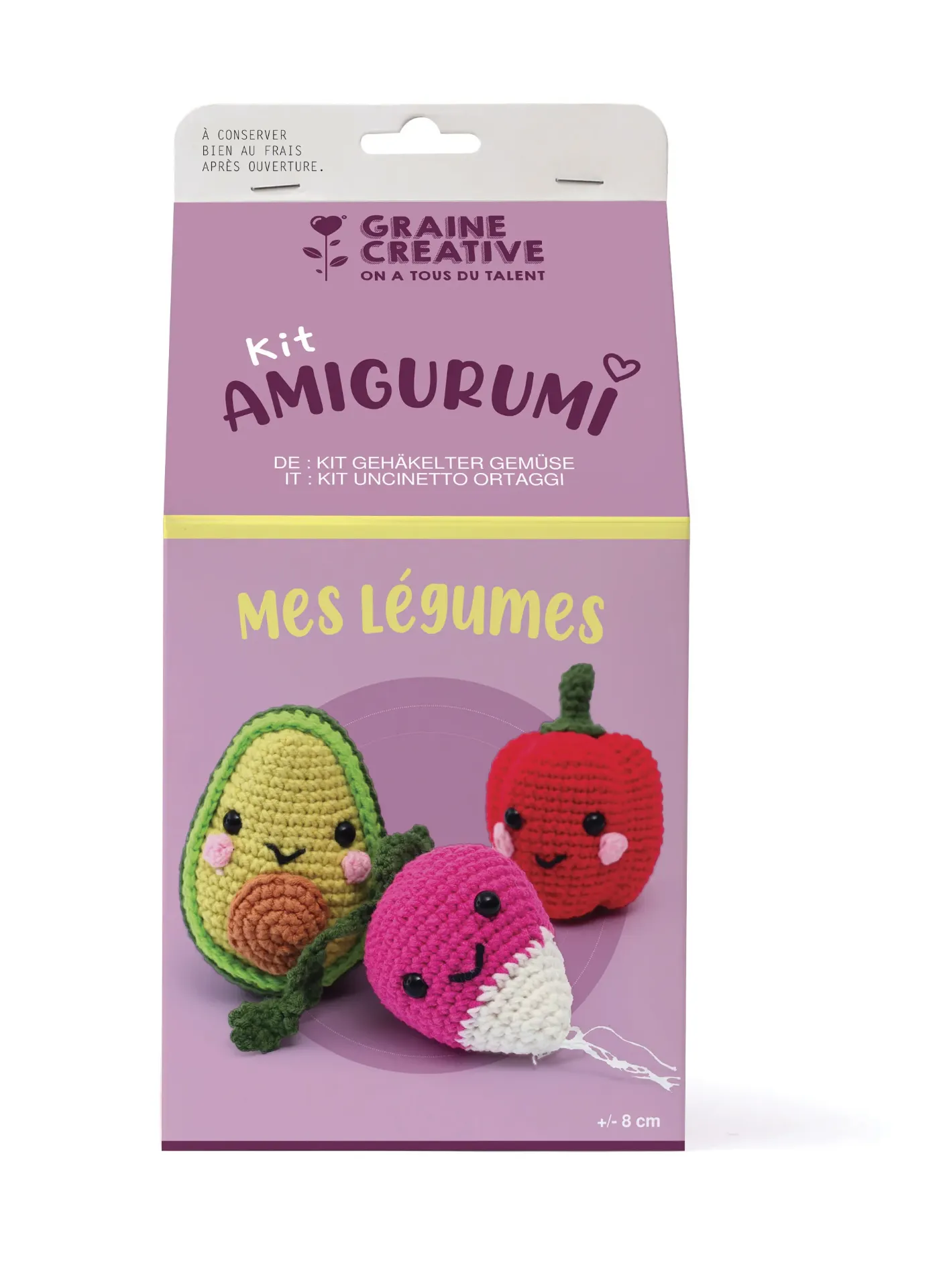 [420332] COFFRET DIY CROCHET MES LEGUMES | Amigurumi | Graine créative