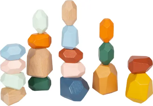 [UGS 12226] Jeu de Pierres à Empiler en Bois Safari 🦒 – Small Foot