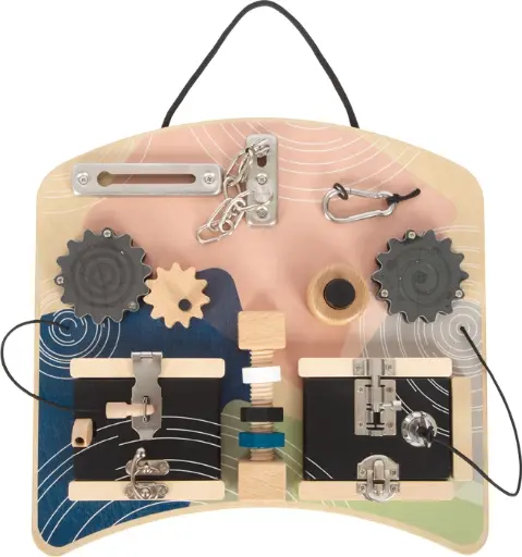 [UGS 12392] Planche de motricité – Serrures & Rotation 🔐 – Small Foot