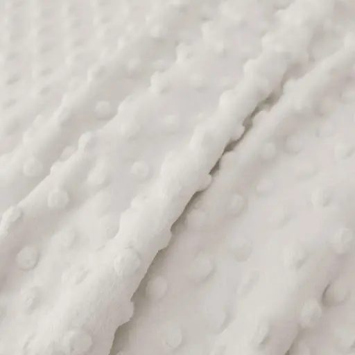 [0617020] Tissu Minky ultra doux | Blanc cassé 020 | par 10 cm