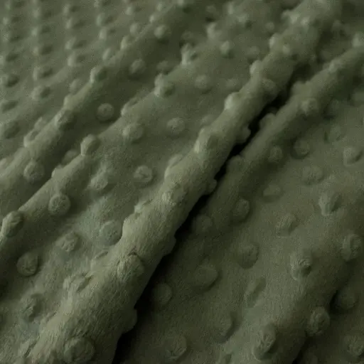 [0617214] Tissu Minky ultra doux | Vert kaki 214 | par 10 cm