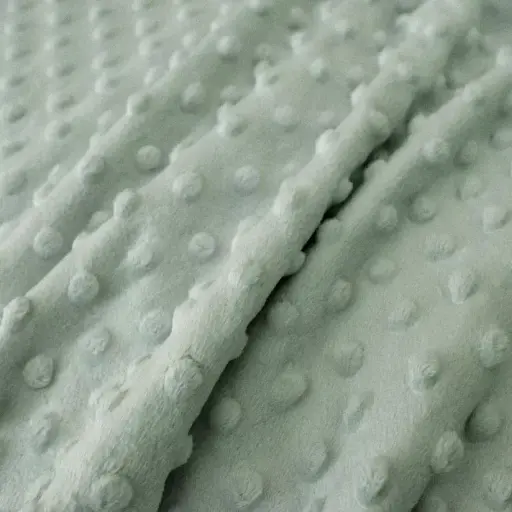 [0617321] Tissu Minky ultra doux | Vert eucalyptus 321 | par 10 cm