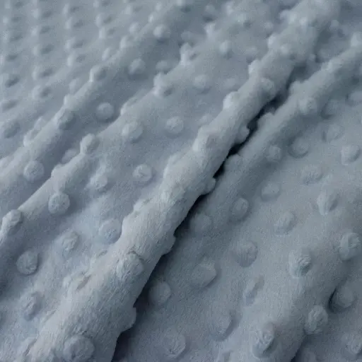 [0617635] Tissu Minky ultra doux | Bleu orage 635 | par 10 cm