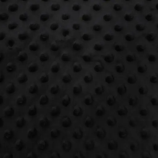 [0617999] Tissu Minky ultra doux | Noir 999  | par 10 cm